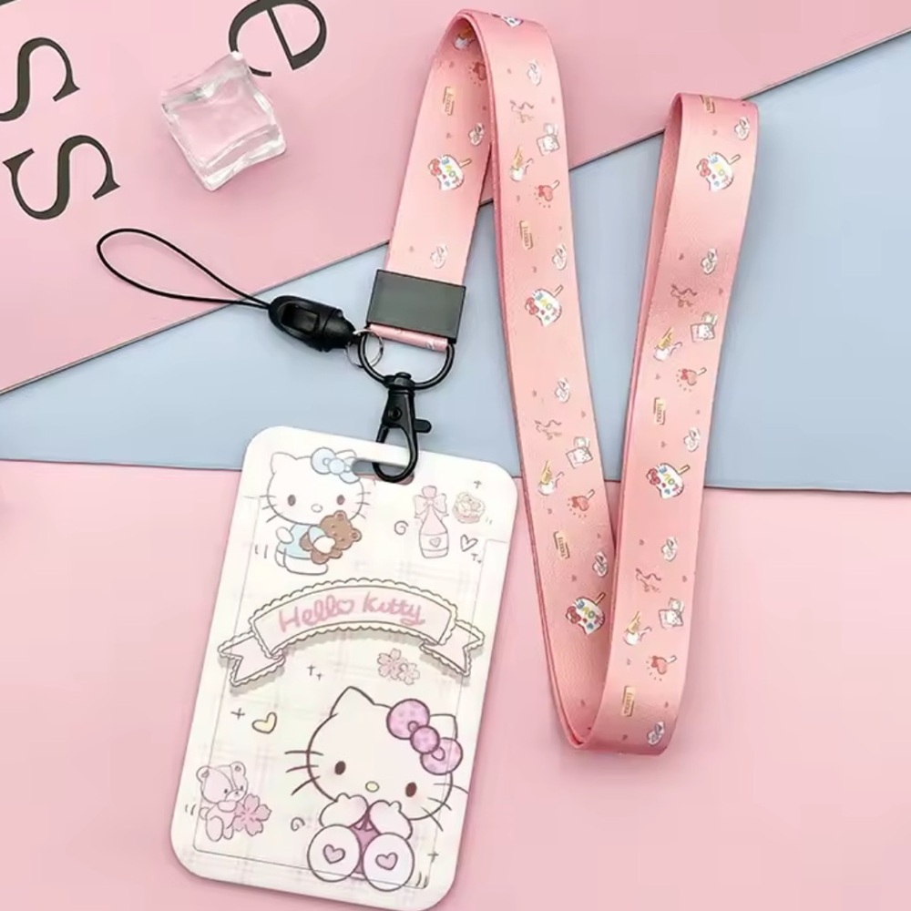 Hello Kitty Lanyard ID Badge Holder